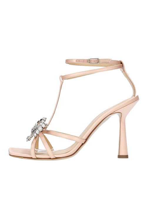 Satin and rhinestone sandals ALDO CASTAGNA | AVIDEHNUDE